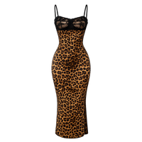 Leopard Print Midi Dress
